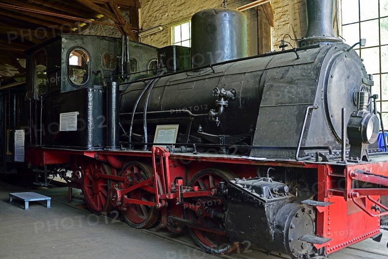 Europe, Germany, Aumühle, Holstein, Duchy of Lauenburg district, Hamburg metropolitan region, Aumühle engine shed museum railway, branch line tender locomotive T3, no. 89, built in 1902, Freundestein steel structures Berlin, Hamburg, Hamburg, Federal Republic of Germany, Europe