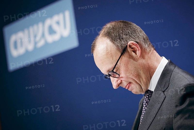 Friedrich Merz, Chairman of the CDU/CSU parliamentary group in the German Bundestag, recorded at the event, Wir hören zu | Gipfel der CDU/CSU-Fraktion I Wirtschaftswende für Deutschland at the German Bundestag in Berlin, 1 February 2024