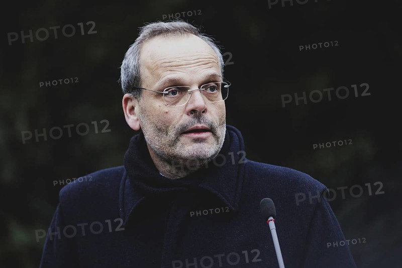 Felix Klein, Federal Government Commissioner for Jewish Life in Germany and the Fight against Anti-Semitism, photographed during a commemorative event at the Memorial to the Murdered Sinti and Roma in Berlin, 31 January 2024 / Photographed on behalf of the Federal Ministry for Women, Senior Citizens, Family and Youth