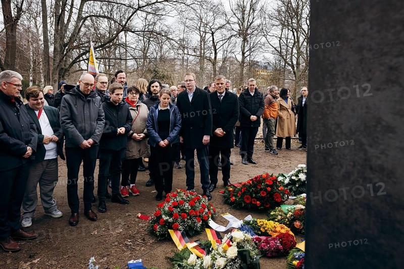 Commemorative event on the occasion of Holocaust Remembrance Day, in memory of the victims of National Socialism, at the Memorial to the Homosexuals Persecuted under National Socialism in Berlin, 31 January 2024