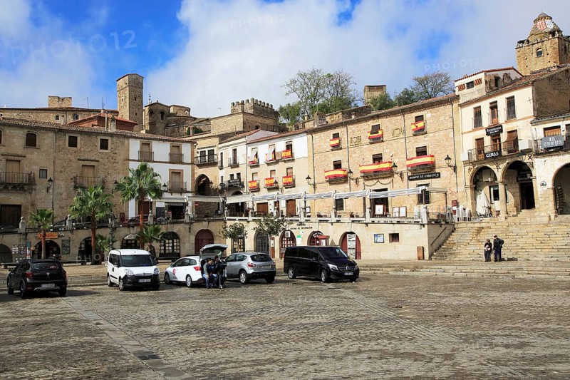 Plaza Mayor main square, historic medieval town of Trujillo, Caceres province, Extremadura, Spain, Europe