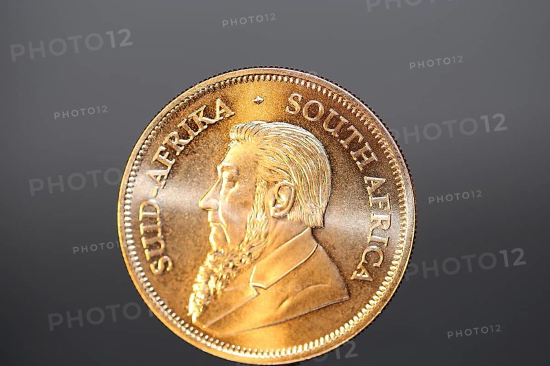 Close-up of a Krugerrand