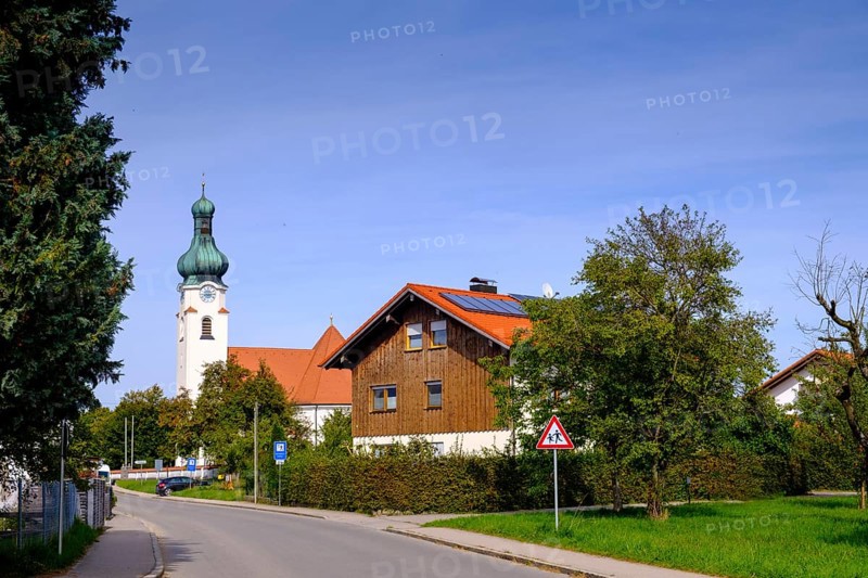 Filial church of St Jakob, Antholing, Upper Bavaria, Bavaria, Germany, Europe