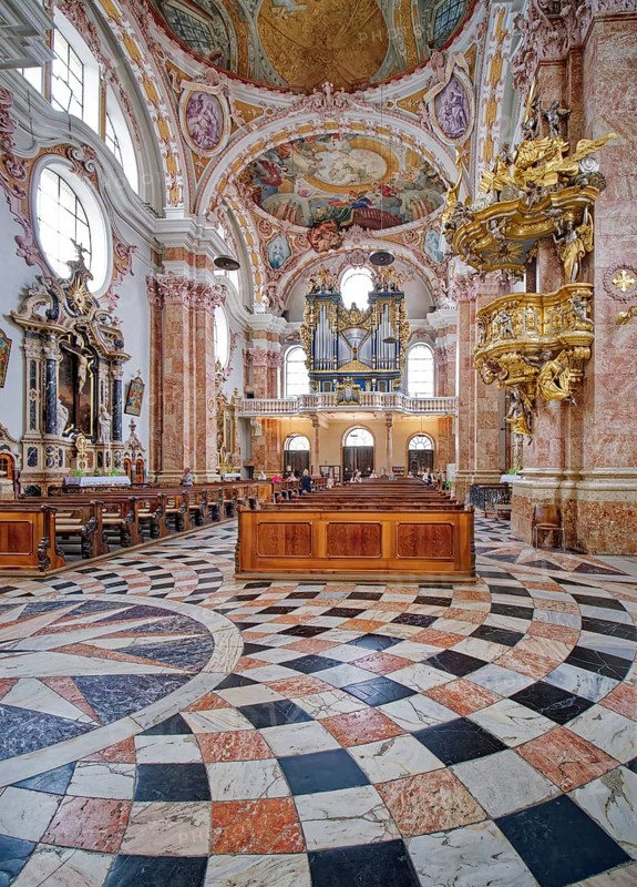 St Jakob's Cathedral, Innsbruck Cathedral, Cathedral, Interior, Innsbruck, Tyrol, Austria, Europe