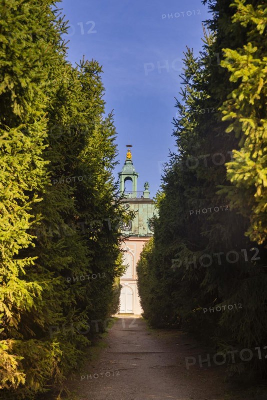 The Fasanenschlösschen is a castle complex in the municipality of Moritzburg near Dresden, which was built on behalf of the Princely House of Wettin. It is located in the pheasantry of the Moritzburg castle park, which was laid out in 1728, and is named after the pheasant breeding centre, Moritzburg, Saxony, Germany, Europe