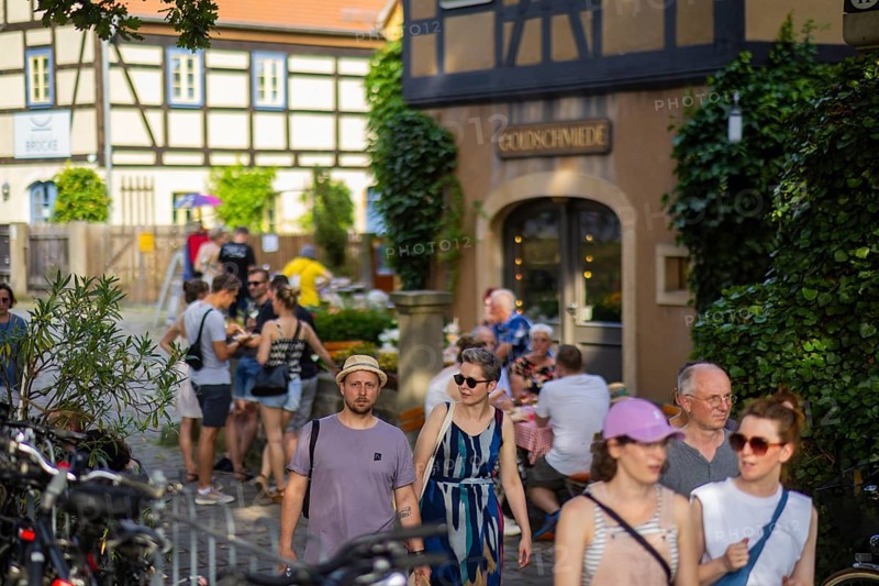 31st Elbhangfest, Loschwitz village square, 31st Elbhangfest, Dresden, Saxony, Germany, Europe