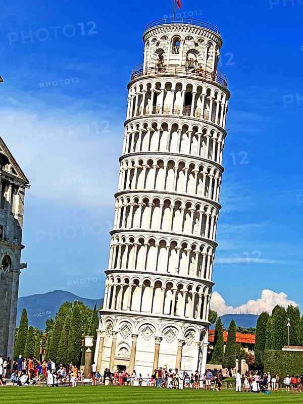 Tourists, Leaning Tower, Pisa, Florence, Tuscany, Italy, Europe