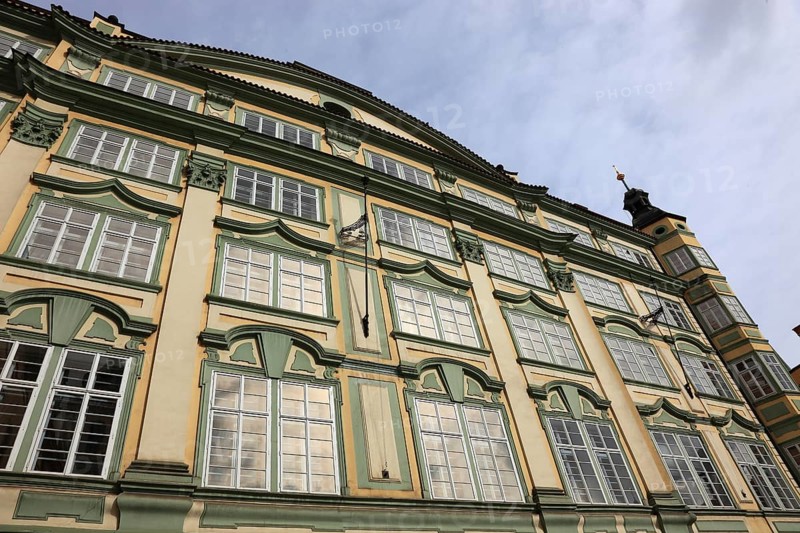 Prague Lesser Town district, the palace, Palac Smirickych, cultural monument on Lesser Town Square, Prague, Czech Republic, Europe