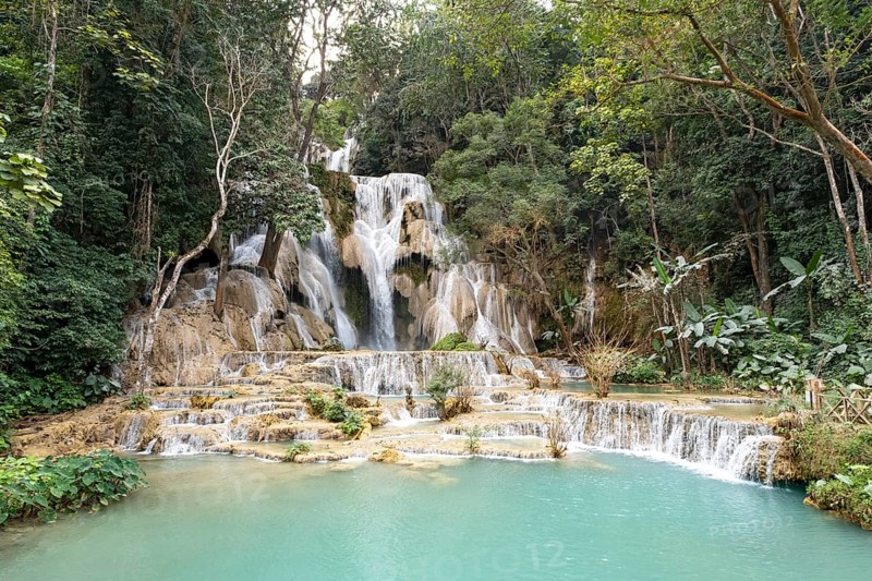 Kuang Si Waterfall near Luang Prabang, Laos, Asia