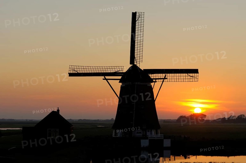 Mill De Bol near Oost, Island Texel, North Holland, Netherlands