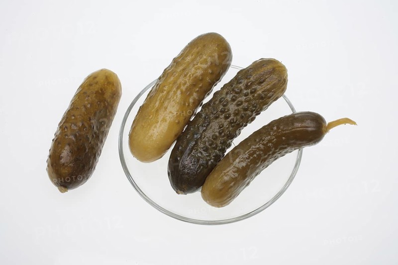 Sour cucumber, gherkin or pickled cucumber