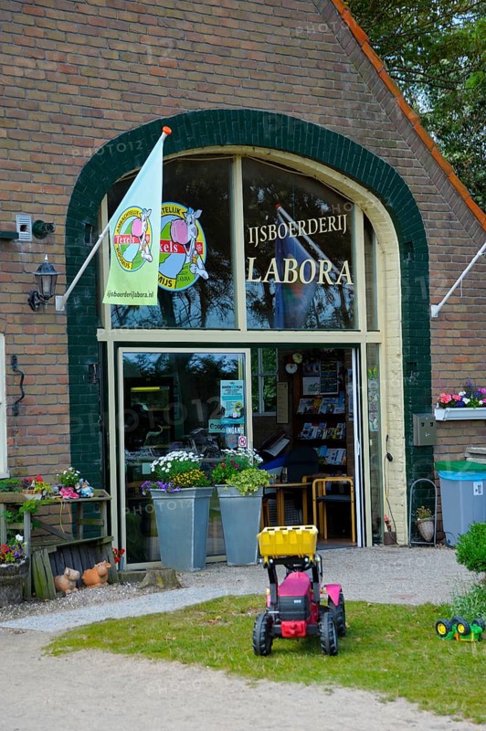 Ice cream parlour, Labora farm, De Cocksdorp, Texel island, North Sea, North Holland, Netherlands