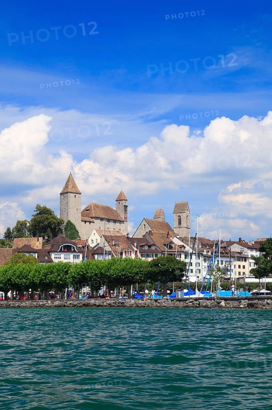 Castle, Sankt, Lake Zurich, Rapperswil, Rapperswil-Jona, St. Gallen, Switzerland, Europe