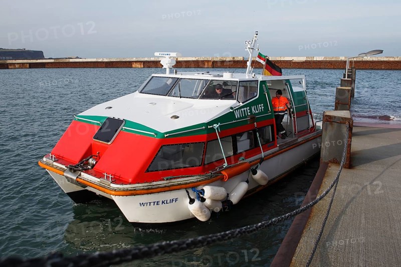 Dune ferry, Witte Kliff, landing stage, Düne Island, Germany, Europe