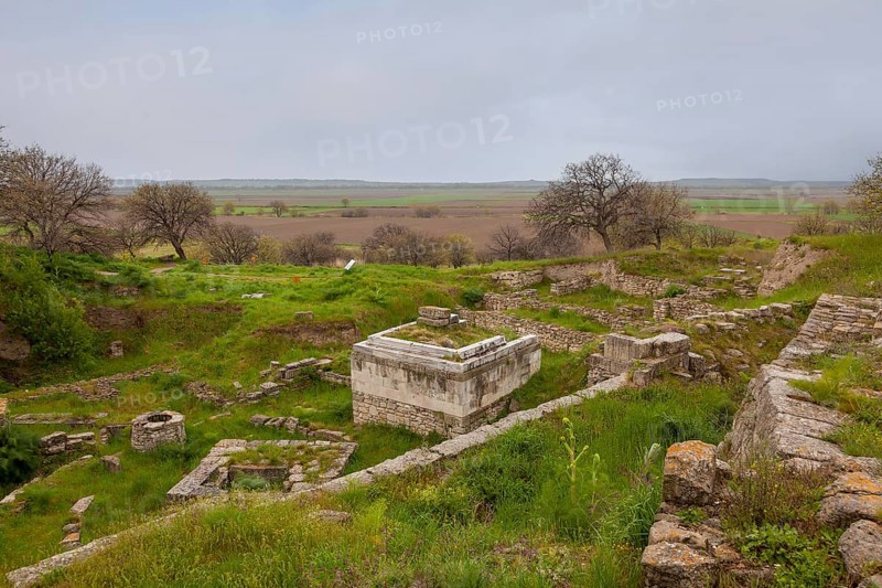 The Altar Square in the Ancient Site of Troy, Troy, Truva, Canakkale, Marmara, Western Turkey, Turkey, Asia
