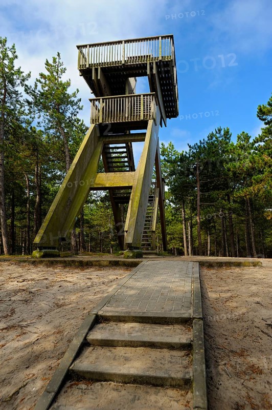 Lookout tower, Fonteinsnol, De Koog, Texel Island, North Sea, North Holland, Netherlands
