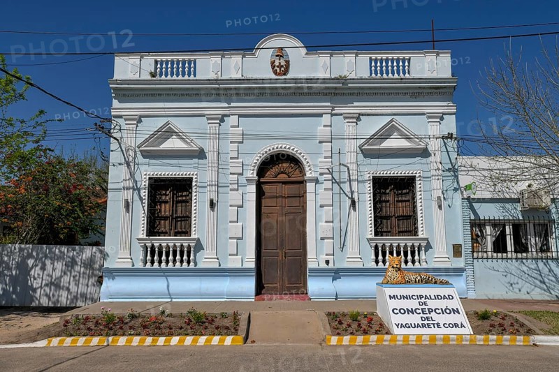 City Hall of Concepción del Yaguareté Corá, Jaguar, Corrientes Province, Argentina, South America