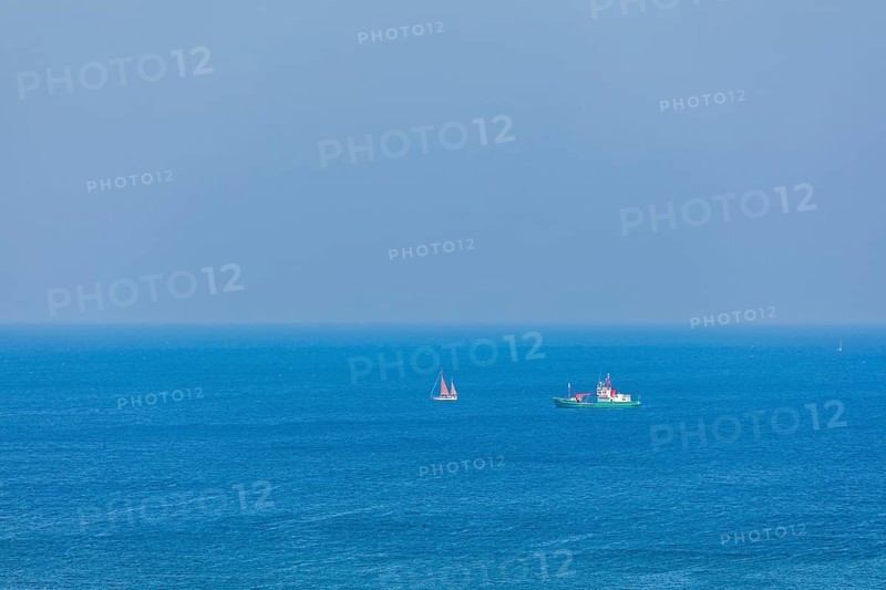 Boats off Göhren, Rügen Island, Mecklenburg-Western Pomerania, Germany, Europe