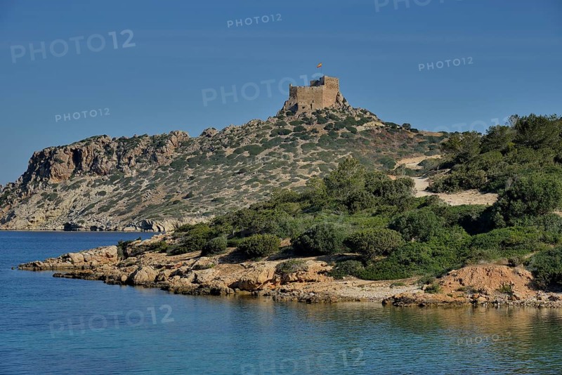 Cabrera Castle, Parque Nacional de Cabrera, Cabrera National Park, Cabrera Archipelago, Majorca, Balearic Islands, Spain, Europe