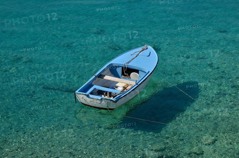 Fishing boat in a bay, near Jadrtovac, Adriatic Sea, Dalmatia, Croatia, Europe