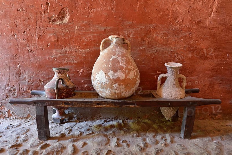 Jars in the Banys Arabs, Arab Baths, Palma de Mallorca, Majorca, Balearic Islands, Spain, Europe