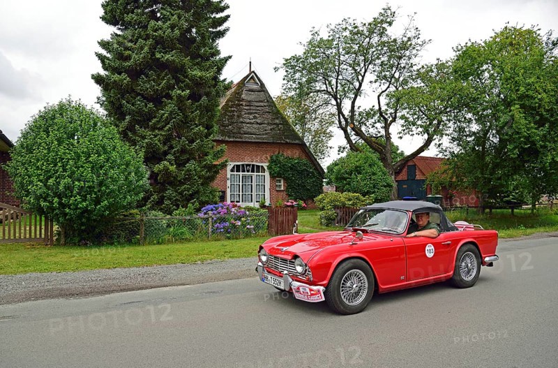 Europe, Germany, Lower Saxony, Lower Elbe Classics, classic car tour, Triumph TR 4, year of construction 1963, Europe