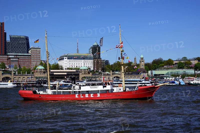 Deutschland, Hamburg, Hafen, St. Pauli, historisches Feuerschiff Elbe 3