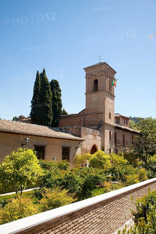Parador hotel former convent of San Francisco, the Alhambra complex, Granada, Spain, Europe