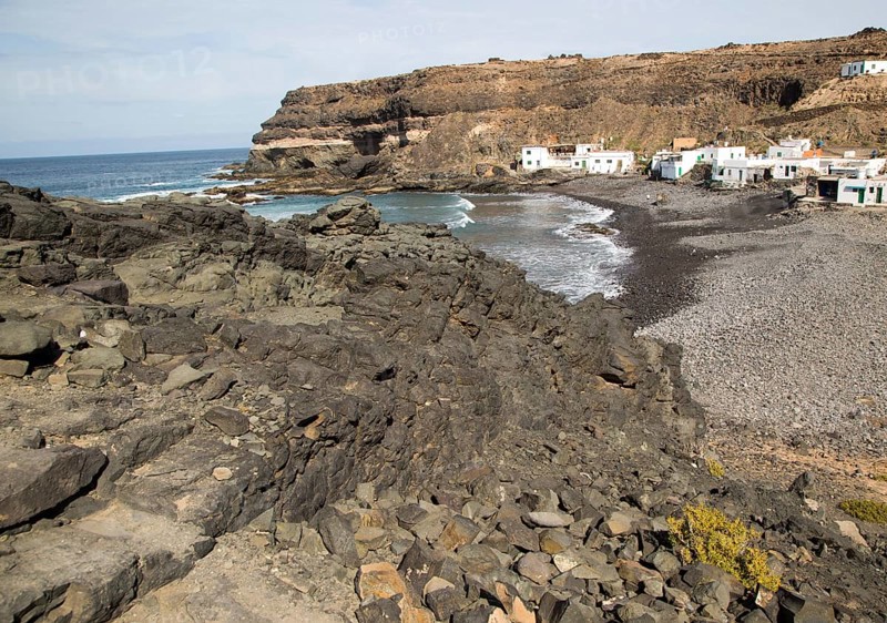 Fishing village of Los Molinos, west coast of Fuerteventura, Canary Islands, Spain, Europe