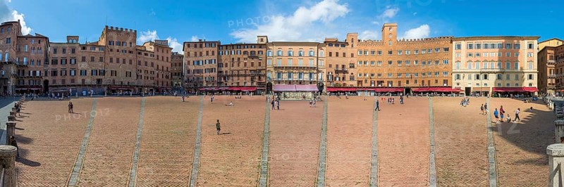 Piazza del Campo, panorama, architecture, old town, historical, Siena, Tuscany, Italy, Europe