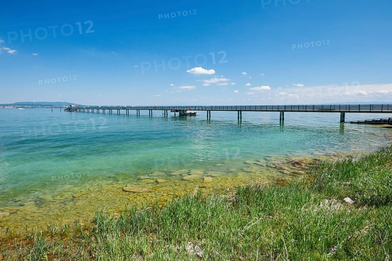 Steg on Lake Constance near Altnau in the canton of Thurgau, Switzerland, Europe