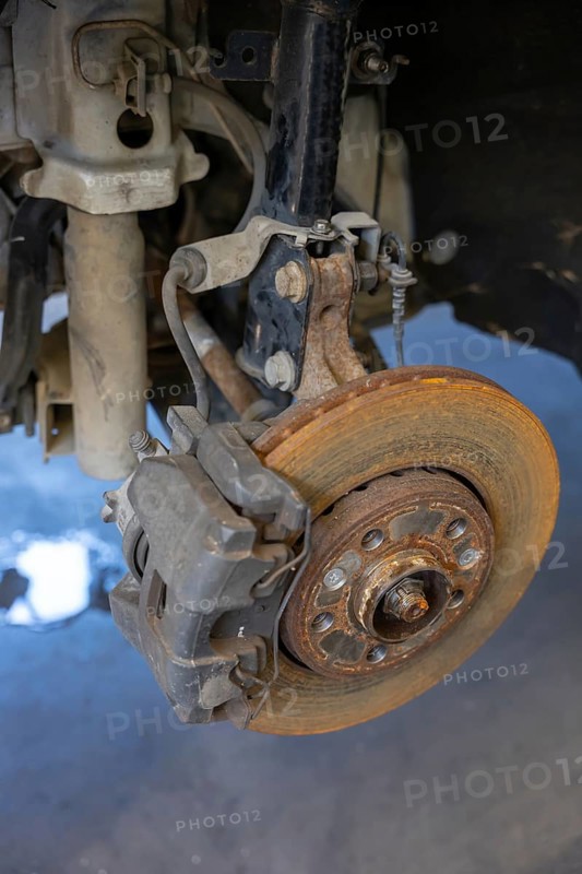 Car with Disc Brakes and Shock Absorbers in Switzerland