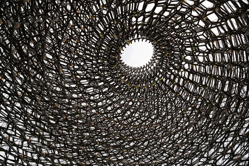 The Hive, artwork by Wolfgang Buttress, Royal Botanic Gardens (Kew Gardens), UNESCO World Heritage Site, Kew, Greater London, England, Great Britain