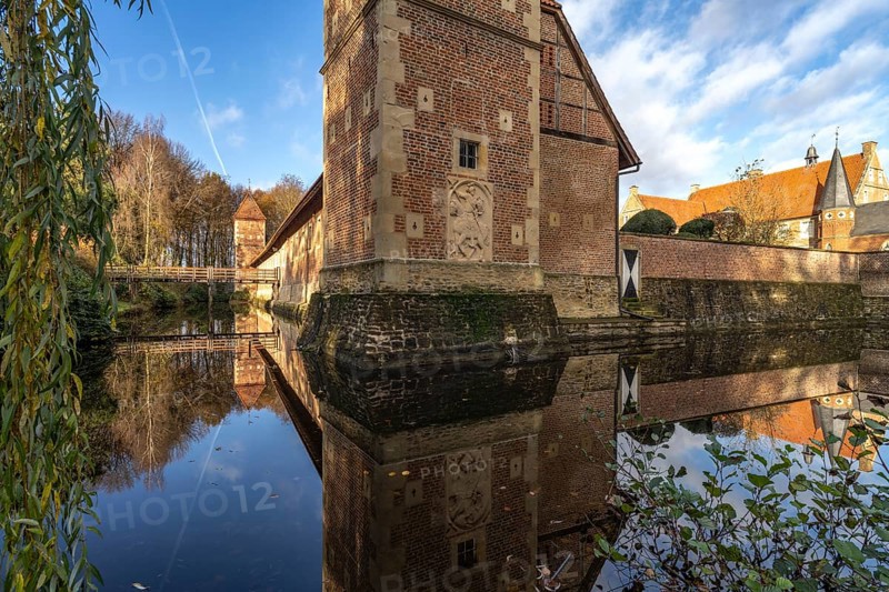 Burg Hülshoff, Havixbeck, Münsterland, North Rhine-Westphalia, Germany, Europe