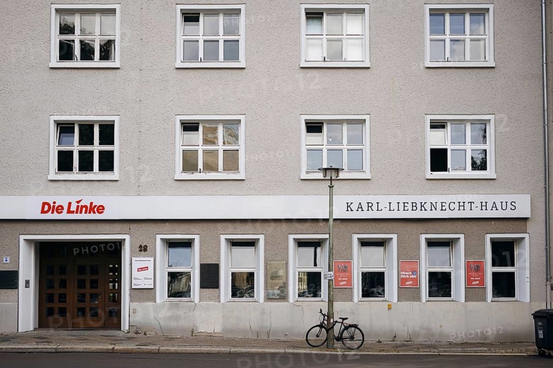 The party headquarters of the Left Party, in the Karl Liebknecht House in Kleine Alexanderstraße in Berlin, 19/08/2024