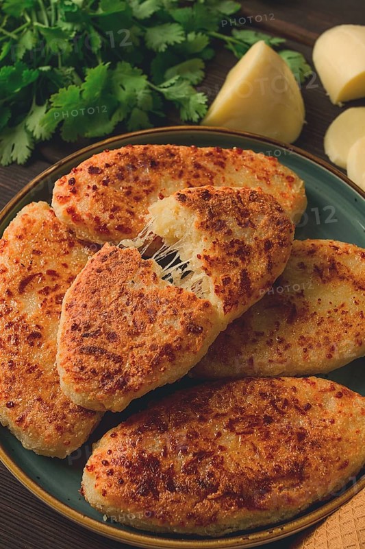 Chvishtari, corn flour tortillas with cheese, pastries, Georgian cuisine, Mchadi, homemade, top view, on a wooden table, no people
