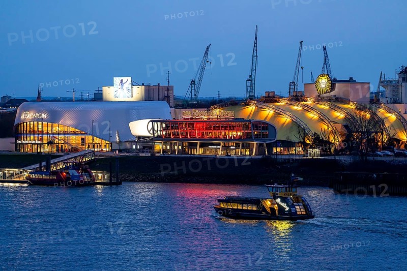 Musical Theatre in Hamburg Harbour, The Lion King and the Ice Queen, Hamburg. Germany