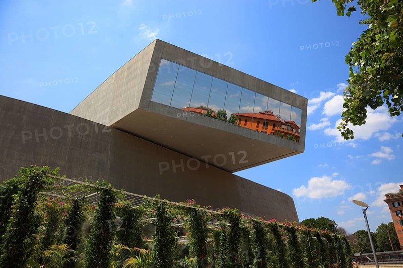 Museo nazionale delle arti del XXI secolo or MAXXI, national museum of 21st-century arts, museum of contemporary art in the Flaminio district of Rome, Italy, architect Zaha Hadid, Europe