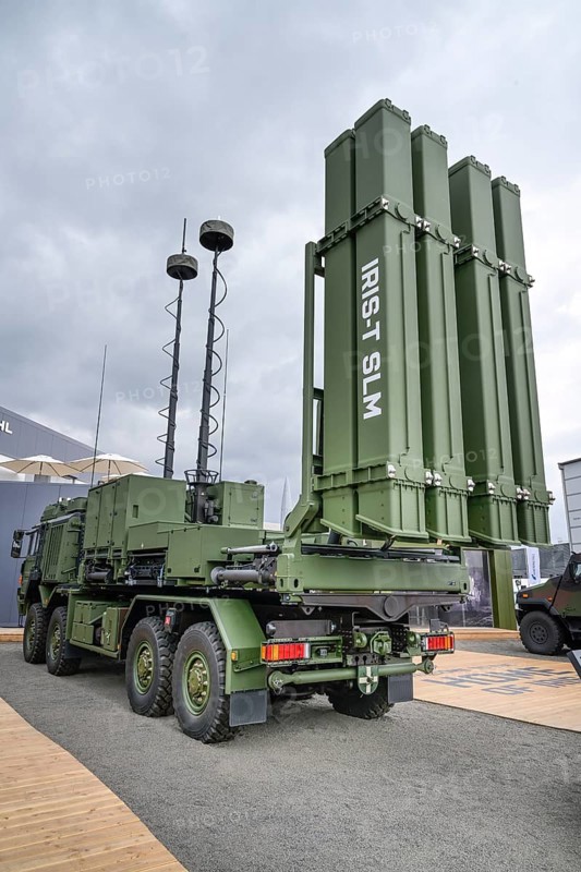 Diehl Defence, IRIS-T SLM missile defence system, ILA 2024, International Aerospace Exhibition Berlin, Schönefeld, Brandenburg, Germany, Europe