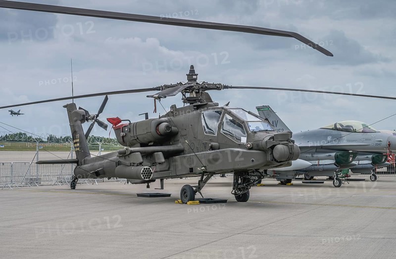 U.S. Air Force Boeing AH-64 Apache, ILA 2024, International Aerospace Exhibition Berlin, Schönefeld, Brandenburg, Germany, Europe