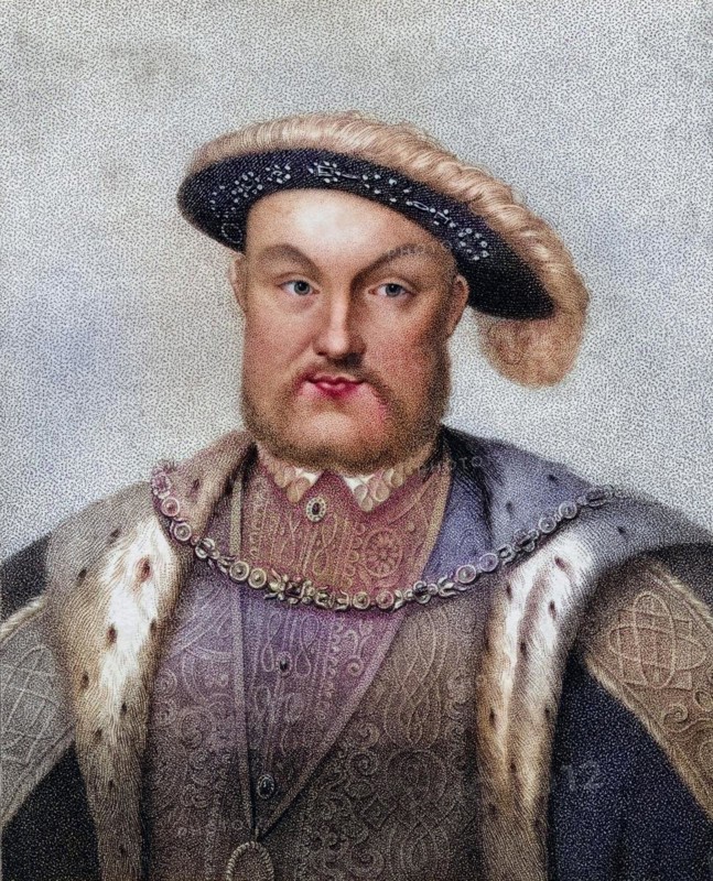 Henry VIII 1491, 1547 King of England, Henry VIII 1491, 1547 King of England Engraved by Bocquet from the book A Catalogue of the Royal and Noble Authors published 1806, Historic, digitally restored reproduction from a 19th century original, Record date not stated