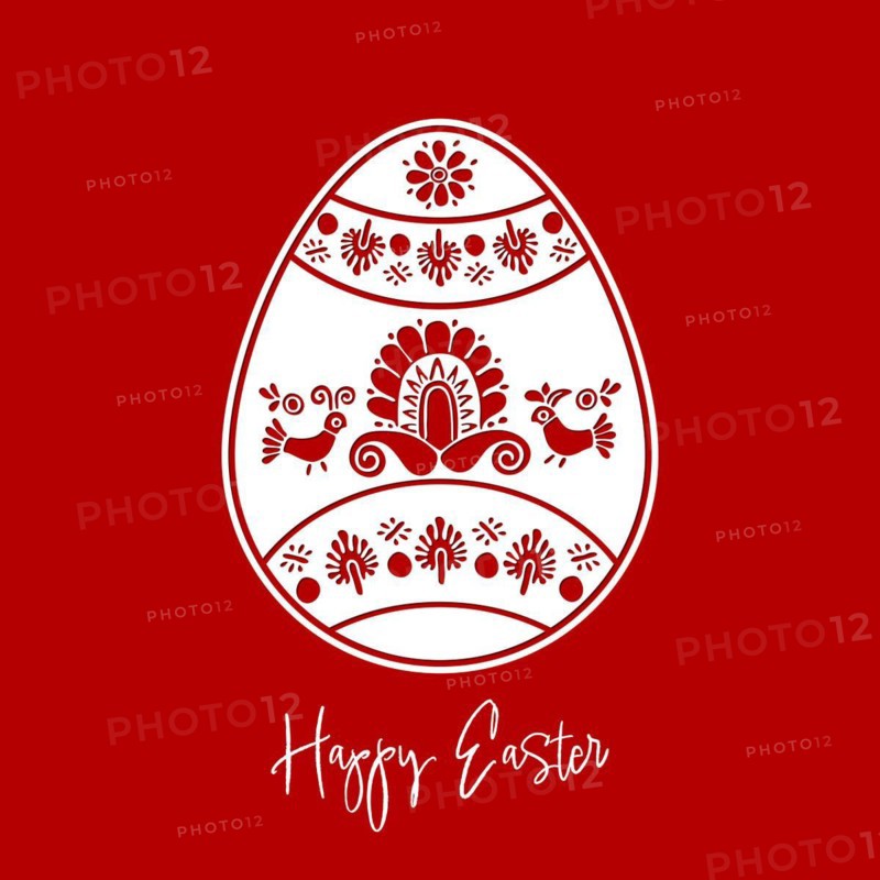 Easter Eggs ornament.Vector emplate for laser cutting, wood carving, paper cut and printing. Vector illustration