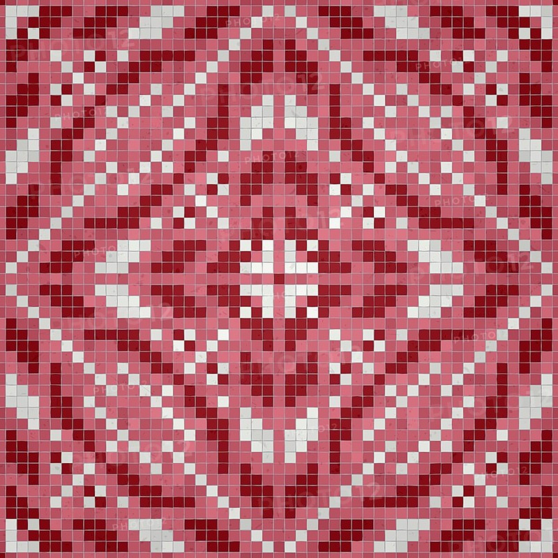 Mosaic tiles background, seamless vector pattern