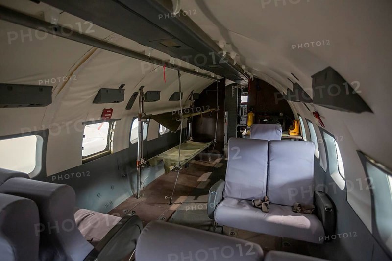 Pueblo, Colorado - The interior of a Convair HC-131 Samaritan at the Pueblo Weisbrod Aircraft Museum. The aircraft was used for military transport and medical evacuation.