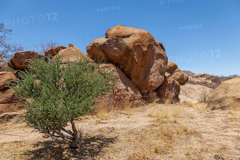 Rocky landscape, Erongo Mountains, Namibia, Africa