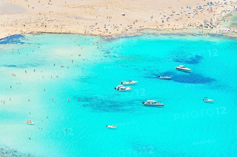 Balos beach, Gramvousa Peninsula, Chania, Crete, Greece, Europe