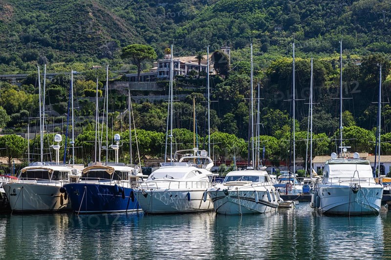 Port and Marina in Tropea, Tyrrhenian Sea, Calabria, Italy, Europe