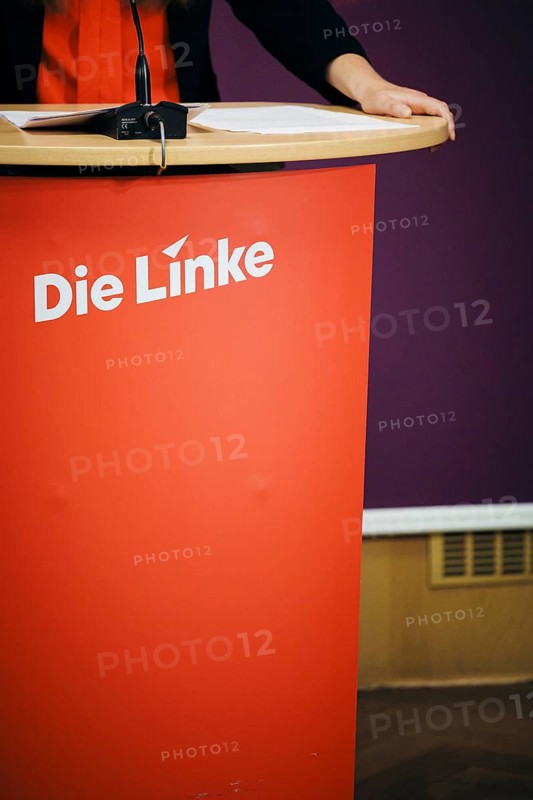 Janine Wissler, Chairwoman of the Left Party, and Martin Schirdewan, Chairman of the Left Party, at a press conference in Berlin, 19 August 2024