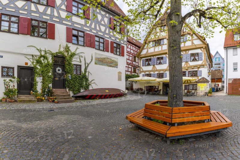 Gaststuben in the Shipmen's Guild House, Fishermen's Quarter, Ulm, Swabia, Baden-Württemberg, Germany, Europe