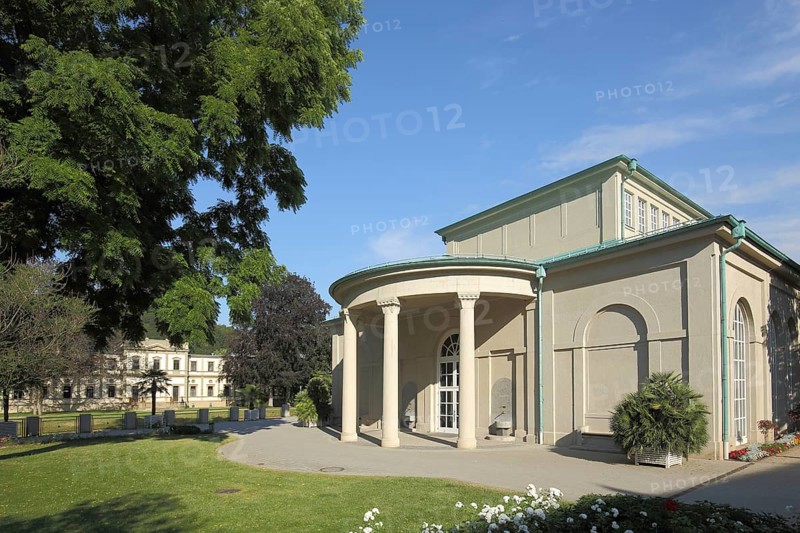Wandelhalle, UNESCO, Bad Kissingen, Rhön, Lower Franconia, Franconia, Bavaria, Germany, Europe